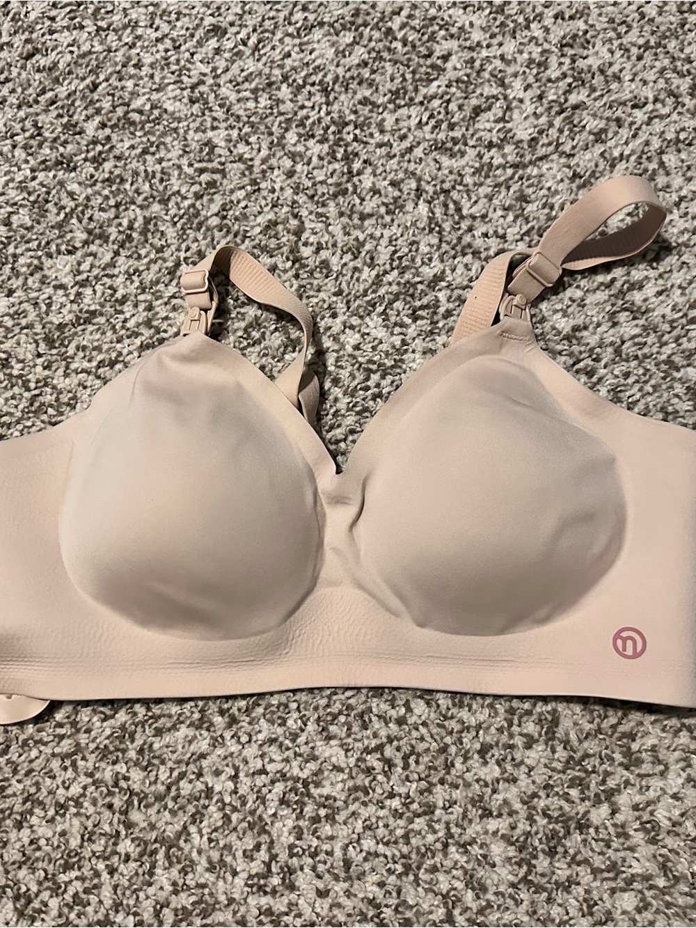 Momcozy Nude Wireless Maternity/Nursing Bra with Easy-Access Clips
